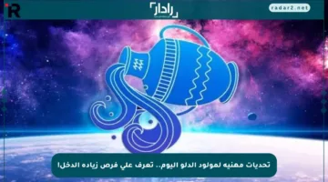 تحديات مهنية لمولود الدلو اليوم.. تعرف على فرص زيادة الدخل!